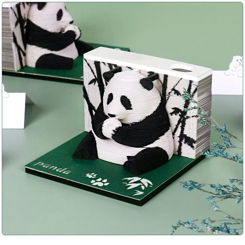 Panda - 3D Calendar 2024